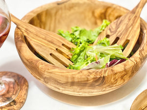 Natural OliveWood - Salad Serving Forks