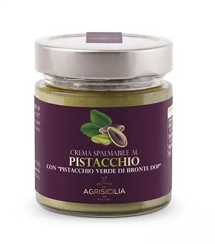 Sicilian Pistacchio Nut Cream Crema spalmabile con pistacchio verde di Bronte D.O.P